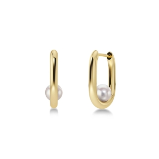 Σκουλαρίκια Edblad Modernist Pearl Hoops S Gold