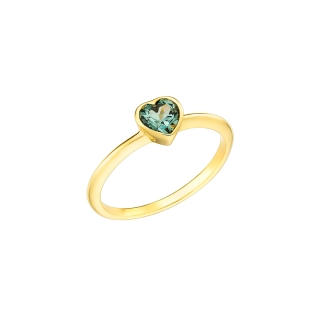 Heart shaped Sapphire Ring