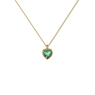 Heart shaped Sapphire pendant