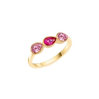 Δαχτυλίδι με ροζ ζαφείρι