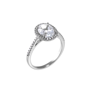 White topaz ring