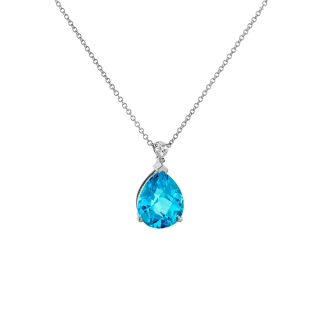 Blue topaz necklace