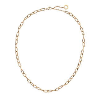 Paul Hewitt Charms Anchor Link Necklace Gold