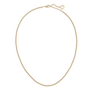 Paul Hewitt Charms Rope Chain Necklace Gold