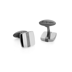 Montegrappa Cufflinks Quadro Steel